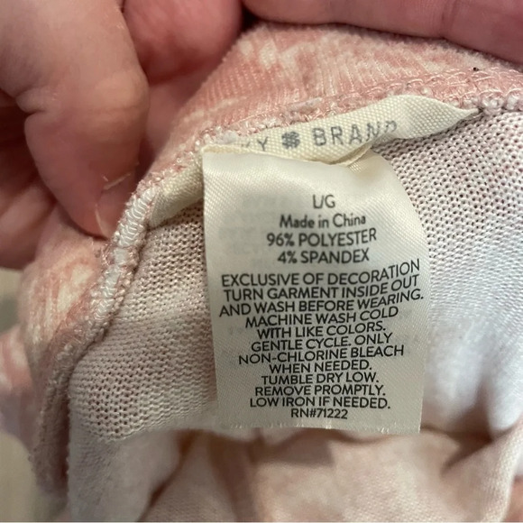 Lucky Brand soft stretch sleep/lounge shorts pink paisley large - Picture 4 of 10